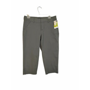 Lee Natural Fit Army Green Capri Jeans Pockets Size 8 M